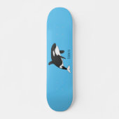 Afbeelding van de cartoon van de vulwalvis persoonlijk skateboard (Voorkant)