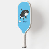 Afbeelding van de cartoon van de vulwalvis pickleball paddle (Links)