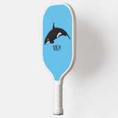 Afbeelding van de cartoon van de vulwalvis pickleball paddle (Links)