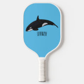 Afbeelding van de cartoon van de vulwalvis pickleball paddle (Voorkant)