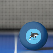 Afbeelding van de cartoon van de vulwalvis pingpongbal (Net)