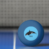 Afbeelding van de cartoon van de vulwalvis pingpongbal (Net)