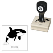 Afbeelding van de cartoon van de vulwalvis rubberstempel (Gestempeld)