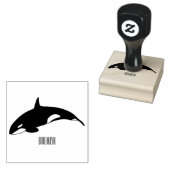 Afbeelding van de cartoon van de vulwalvis rubberstempel (Gestempeld)