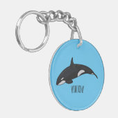 Afbeelding van de cartoon van de vulwalvis sleutelhanger (Voorkant Links)