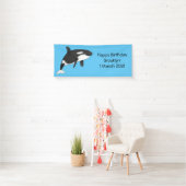 Afbeelding van de cartoon van de vulwalvis spandoek (Insitu)