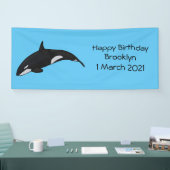 Afbeelding van de cartoon van de vulwalvis spandoek (Beurs)