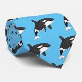 Afbeelding van de cartoon van de vulwalvis stropdas (Opgerold)