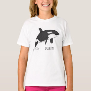 Afbeelding van de cartoon van de vulwalvis t-shirt