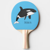 Afbeelding van de cartoon van de vulwalvis tafeltennisbatje (Achterkant)