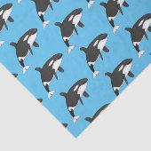 Afbeelding van de cartoon van de vulwalvis tissuepapier (Detail)