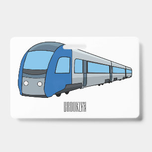 Afbeelding van de cartoon van elektrische treinen badge