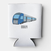 Afbeelding van de cartoon van elektrische treinen blikjeskoeler (Voorkant)