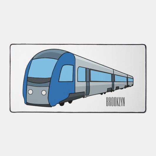 Afbeelding van de cartoon van elektrische treinen bureaumat (Voorkant)