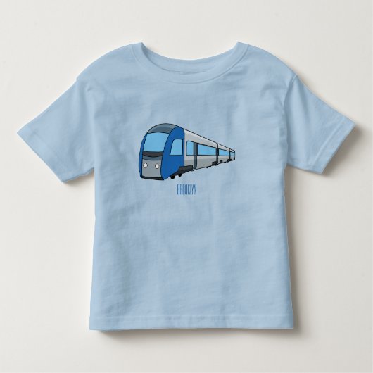Afbeelding van de cartoon van elektrische treinen kinder shirts (Voorkant)