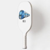 Afbeelding van de cartoon van elektrische treinen pickleball paddle (Links)