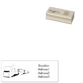 Afbeelding van de cartoon van elektrische treinen rubberstempel (Gestempeld)