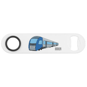 Afbeelding van de cartoon van elektrische treinen speed flessenopener