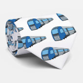 Afbeelding van de cartoon van elektrische treinen stropdas (Opgerold)