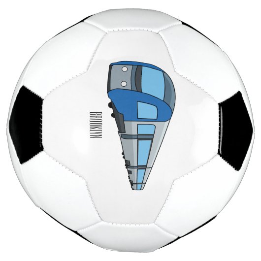 Afbeelding van de cartoon van elektrische treinen voetbal (Gedraaid)