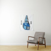 Afbeelding van de cartoon van elektrische treinen wandkleed (In situ)