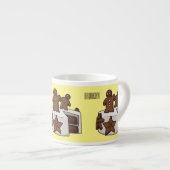 Afbeelding van de cartoon van gebak espresso kop (Voorkant rechts)