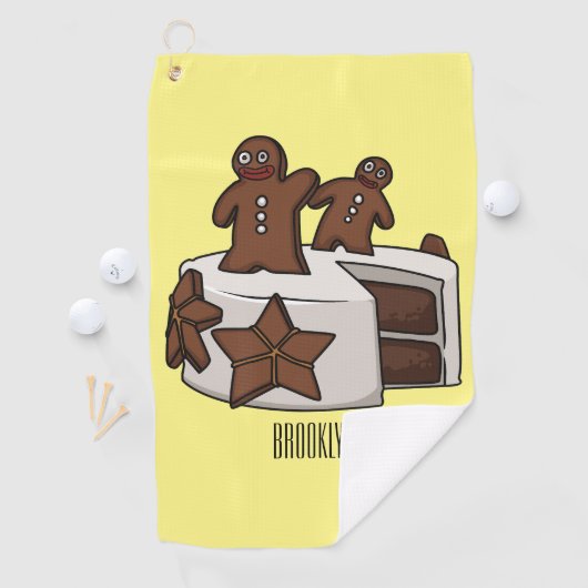 Afbeelding van de cartoon van gebak golfhanddoek (Insitu)