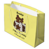 Afbeelding van de cartoon van gebak groot cadeauzakje (Achterkant Gekanteld)