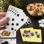 Afbeelding van de cartoon van gebak pokerkaarten (Insitu)