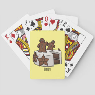 Afbeelding van de cartoon van gebak pokerkaarten