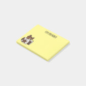 Afbeelding van de cartoon van gebak post-it® notes (Schuin)