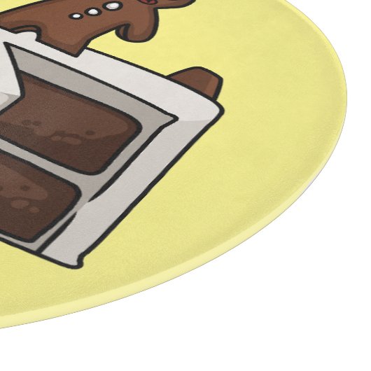 Afbeelding van de cartoon van gebak snijplank (Hoek)