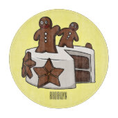 Afbeelding van de cartoon van gebak snijplank (Voorkant)