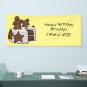 Afbeelding van de cartoon van gebak spandoek (Beurs)
