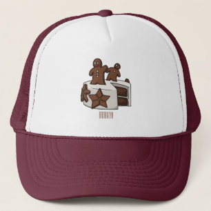 Afbeelding van de cartoon van gebak trucker pet