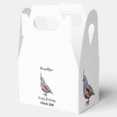 Afbeelding van de cartoon van gebergte kwartelvoge bedankdoosjes (Geopend)