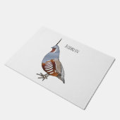 Afbeelding van de cartoon van gebergte kwartelvoge deurmat (Schuin)