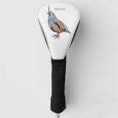 Afbeelding van de cartoon van gebergte kwartelvoge golfheadcover (Voorkant)