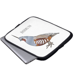 Afbeelding van de cartoon van gebergte kwartelvoge laptop sleeve
