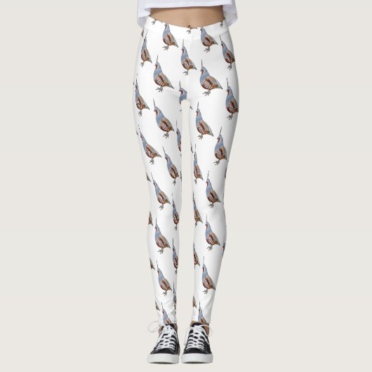 Afbeelding van de cartoon van gebergte kwartelvoge leggings (Voorkant)