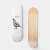 Afbeelding van de cartoon van gebergte kwartelvoge persoonlijk skateboard (Voorkant)