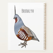 Afbeelding van de cartoon van gebergte kwartelvoge planner (Achterkant)