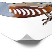 Afbeelding van de cartoon van gebergte kwartelvoge poster (Hoek)