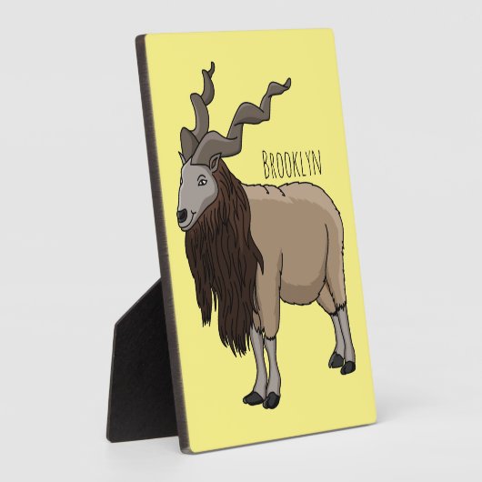 Afbeelding van de cartoon van geit van de markt fotoplaat (Zijkant)