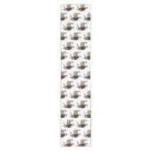 Afbeelding van de cartoon van geit van de markt korte tafelloper (Voorkant)