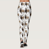 Afbeelding van de cartoon van geit van de markt leggings (Achterkant)