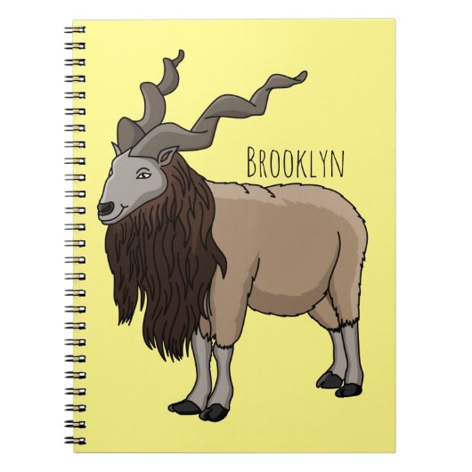 Afbeelding van de cartoon van geit van de markt notitieboek (Voorkant)