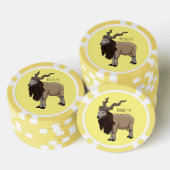 Afbeelding van de cartoon van geit van de markt poker chips (Opstapeling)