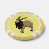 Afbeelding van de cartoon van geit van de markt poker chips (Enkel)
