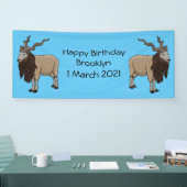 Afbeelding van de cartoon van geit van de markt spandoek (Beurs)